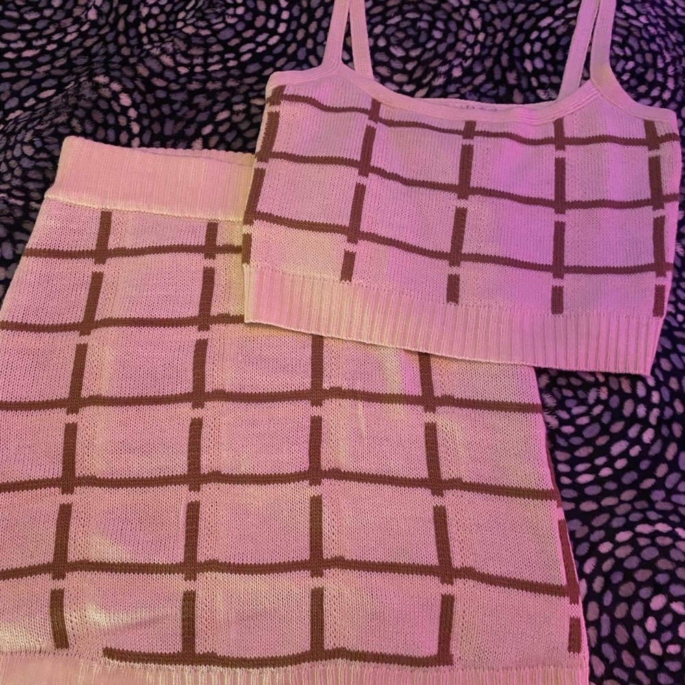 crop top- skirt set